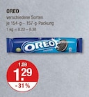 verschiedene Sorten im V-Markt Prospekt verschiedene Sorten von Oreo im aktuellen V-Markt Prospekt für 1,29 €