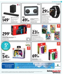 Prix et réduction Nintendo Switch dans le prospectus Intermarché en cours Offre Nintendo Switch dans le catalogue Intermarché du moment à la page 3