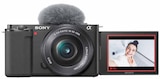 Alpha ZV-E10 + 16-50 mm Vlogger-Kamera Angebote von SONY bei MediaMarkt Saturn Kassel für 549,00 €