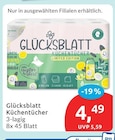 Küchentücher von Glücksblatt für 4,49 € bei budni im Angebot Küchentücher von Glücksblatt im aktuellen budni Prospekt