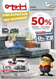 Opti-Wohnwelt Prospekt "Jubiläumstage des Wohnens", 48 Seiten, 26.07.2024 - 24.08.2024