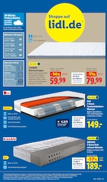 Matratze Angebot im aktuellen Lidl Prospekt auf Seite 15