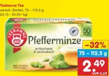 Tee Pfefferminze Angebote von Teekanne bei Netto Marken-Discount Fürth für 2,49 €
