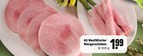 Aktuelles Metzgerschinken Angebot bei REWE in Mülheim (Ruhr) ab 1,99 €