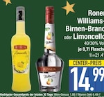 Williams-Birnen-Brand im Angebot bei E center in Rosenheim Williams-Birnen-Brand Angebote von Roner bei E center Rosenheim für 14,99 €