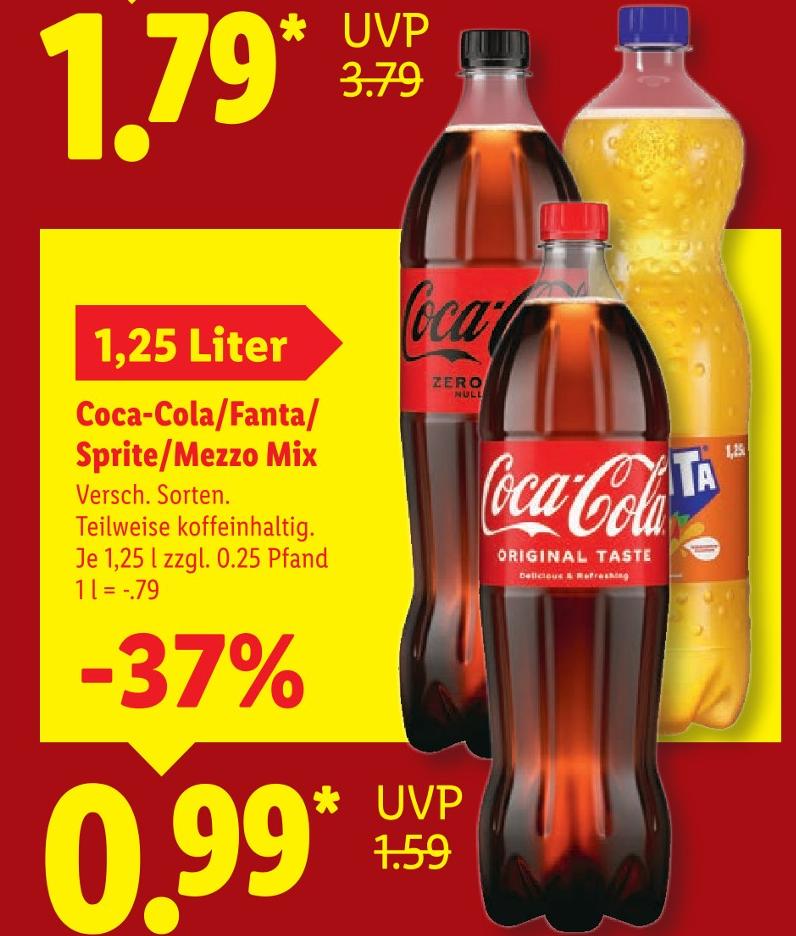 Coca-Cola/Fanta/ Sprite/Mezzo Mix