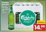 Lager Beer Angebote von Carlsberg bei Netto Marken-Discount Diepholz für 14,99 €