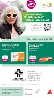 Aktueller mea - meine apotheke Prospekt für Saarbrücken und Ungebung, Seiten zum blättern mea - meine apotheke Prospekt Unsere Juli-Angebote mit Seiten in Saarbrücken und Umgebung