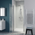 Porte battante beloya verre transparent en promo chez Brico Dépôt Porte battante beloya verre transparent dans le catalogue Brico Dépôt