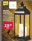 Laterne mit 3 LED-Kerzen von dekorado im aktuellen Netto mit dem Scottie Prospekt