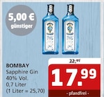 Aktuelles Sapphire Gin Angebot bei Getränke Quelle WVG in Magdeburg ab 17,99 €
