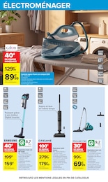 Prix et réduction Aspirateur dans le prospectus Carrefour en cours Offre Aspirateur dans le catalogue Carrefour du moment à la page 69