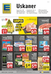 EDEKA Supermarkt Prospekt der aktuellen Woche mit 28 Seiten, gültig von 07.09.2026 bis 12.09.2026, in Greven und Umgebung Aktueller EDEKA Supermarkt Prospekt in Greven und Umgebung, "Aktuelle Angebote" mit 28 Seiten, 07.09.2026 - 12.09.2026