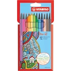 12 feutres de coloriage " Pen 68 " - STABILO à 6,23 € dans le catalogue Carrefour