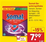 Geschirrspültabs im Angebot bei Netto Marken-Discount in Erfurt Geschirrspültabs Angebote von Somat bei Netto Marken-Discount Erfurt für 7,99 €