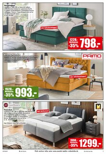 Bett im Möbel Mahler Siebenlehn Prospekt "TIEFPREISLAND" mit 16 Seiten (Leipzig)