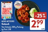 Gulasch im Angebot bei ALDI SÜD in Oberhausen Gulasch Angebote von MEINE METZGEREI bei ALDI SÜD Oberhausen für 2,99 €