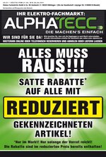 ALPHATECC. Prospekt für Saarbrücken mit 9 Seiten ALPHATECC. Prospekt für Saarbrücken: "DIE MACHEN‘S EINFACH", 9 Seiten, 21.06.2021 - 26.06.2021