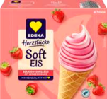 Soft Eis Bourbon-Vanilleeis mit Schoko- oder Erdbeersauce bei E center im Prospekt "" für 1,99 €
