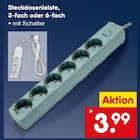 Steckdosenleiste 3-fach im Angebot bei Netto Marken-Discount in Hennef Steckdosenleiste 3-fach Angebote bei Netto Marken-Discount Hennef für 3,99 €