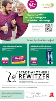 mea - meine apotheke Prospekt der KW 15 "Unsere April-Angebote" Aktueller mea - meine apotheke Prospekt "Unsere April-Angebote" Seite 1 von 4 Seiten