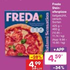 Steinofenpizza im Angebot bei Netto Marken-Discount in Warendorf Steinofenpizza Angebote von Freda bei Netto Marken-Discount Warendorf für 4,59 €