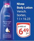 Body Lotion Angebote von Nivea bei GLOBUS Völklingen für 6,49 €