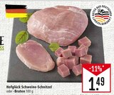 Schweine-Schnitzel oder Braten Angebote von Hofglück bei Marktkauf Freiburg für 1,49 €