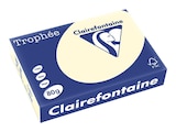 Clairefontaine Trophée - Papier couleur - A4 (210 x 297 mm) - 80 g/m² - 500 feuilles - ivoire - Clairefontaine dans le catalogue Bureau Vallée