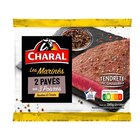 2 pavés de bœuf marinés aux 3 poivres CHARAL en promo chez Carrefour Market 2 pavés de bœuf marinés aux 3 poivres CHARAL dans le catalogue Carrefour Market