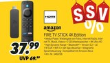 Fire TV Stick 4K Edition bei MEDIMAX im Neuruppin Prospekt für 37,99 €