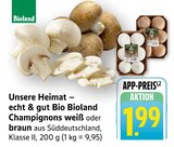 Champignons weiß Angebote von Bioland bei E center Reutlingen