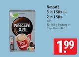 3 in 1 Stix Angebote von Nescafé bei famila Nordost Celle für 1,99 €