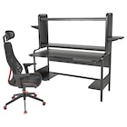 Aktuelles Gamingschreibtisch und -stuhl schwarz Angebot bei IKEA in Siegen (Universitätsstadt) ab 388,00 €