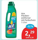 Fleckenentferner mit Farbschutz von Ace für 2,29 € bei budni im Angebot Fleckenentferner mit Farbschutz von Ace im aktuellen budni Prospekt