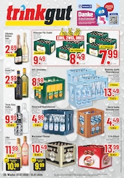 Getränkemarkt Prospekt von Trinkgut in Bergisch Gladbach Aktueller Trinkgut Getränkemärkte Prospekt für Bergisch Gladbach: Aktuelle Angebote mit 6} Seiten, 07.07.2025 - 12.07.2025