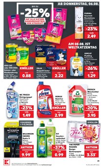 Felix Katzenfutter im Kaufland Prospekt "Hier bin ich richtig" mit 65 Seiten (Augsburg)