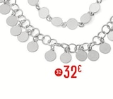 Collier en argent rhodié dans le catalogue E.Leclerc