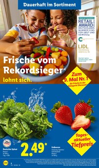 Erdbeeren im Lidl Prospekt "LIDL LOHNT SICH" mit 68 Seiten (Stuttgart)