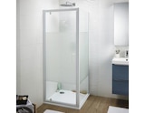 Porte de douche pivotante "Onega" l. 80 cm en verre aspect dépoli - Cooke and Lewis - Brico Dépôt à Rosny-sous-Bois Porte de douche pivotante "Onega" l. 80 cm en verre aspect dépoli - Cooke and Lewis en promo chez Brico Dépôt Rosny-sous-Bois à 109,00 €