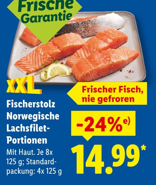Norwegische Lachsfilet-Portionen