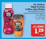 High Protein Coffee oder Shake von Dr. Oetker für 1,29 € bei Marktkauf im Angebot High Protein Coffee oder Shake von Dr. Oetker im aktuellen Marktkauf Prospekt