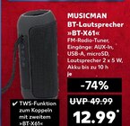 Kaufland - BT-Lautsprecher »BT-X61« Angebot im Prospekt BT-Lautsprecher »BT-X61« bei Kaufland im Prospekt "" für 12,99 €