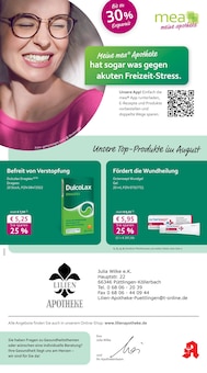mea - meine apotheke Prospekt Unsere August-Angebote mit 4 Seiten