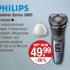 Rasierer im V-Markt Prospekt Rasierer Series 3000 von Philips im aktuellen V-Markt Prospekt für 49,99 €