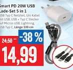 Smart PD 20W USB Lade-Set 5 in 1 im Angebot bei Kaufhaus Stolz in Rostock Smart PD 20W USB Lade-Set 5 in 1 Angebote bei Kaufhaus Stolz Rostock für 14,99 €