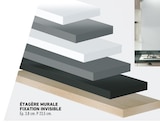 Étagère Murale Fixation Invisible en promo chez Brico Cash Aurillac