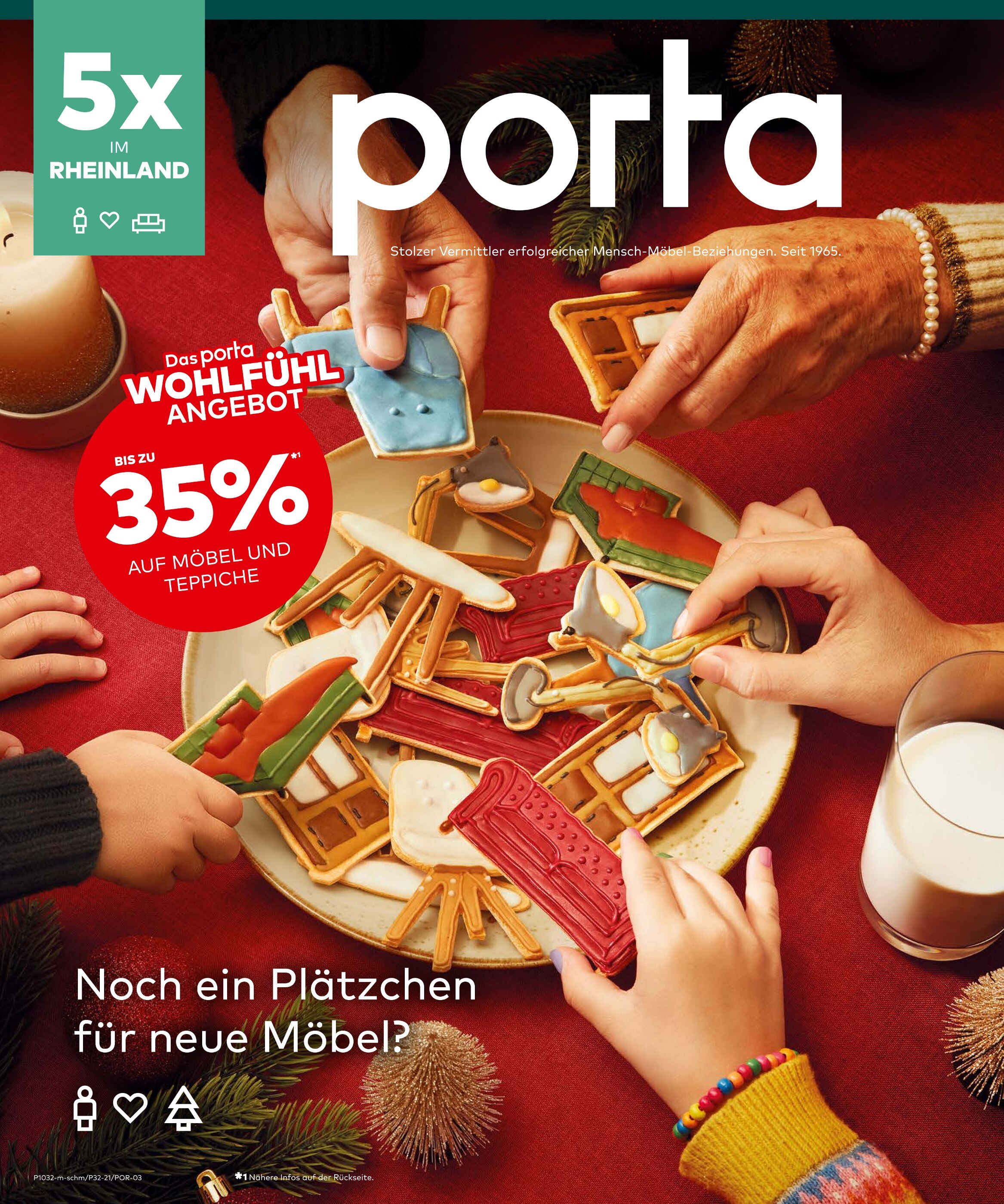 porta Möbel Prospekt für Bergheim mit 8 Seiten porta Möbel Prospekt für Bergheim: "Noch ein Plätzchen für neue Möbel?", 8 Seiten, 29.11.2021 - 05.12.2021