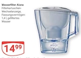 Wasserfilter Aluna Angebote bei GLOBUS Rodgau für 14,99 €