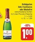 EDEKA Sandersdorf - Sekt, Fruchtsecco oder Alkoholfrei Angebot im Prospekt Sekt, Fruchtsecco oder Alkoholfrei bei EDEKA im Sandersdorf Prospekt für 1,00 €